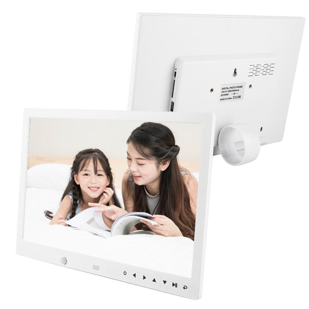 13   Portable 1080P HD Digital Photo Frame Clock Movie Player Album with Remote Controller