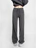 Women's Autumn Spicy Girl High-Waisted Knit Wide-Leg Pants - Versatile, Comfortable, Slimming, Casual, Floor-Length