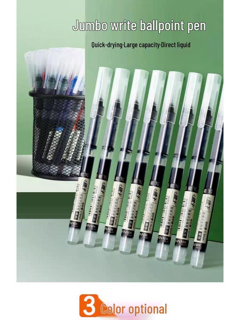 Snabbtorkande Svart Gel-Rullpenna 0,5 mm för Prov & Kontorsbruk