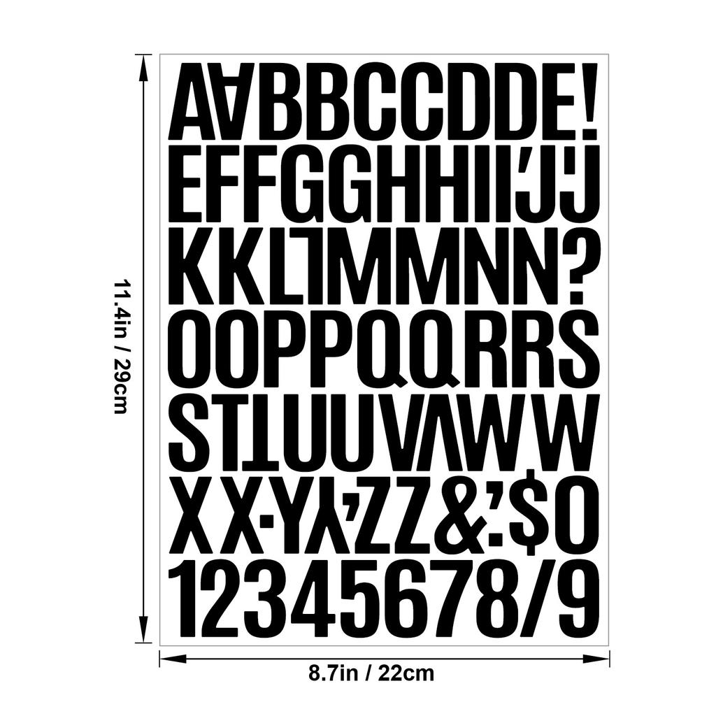 1.5 Inch Vinyl Letter Stickers Self Adhesive for Scrapbooking Card Making Party Decor Craft Supplies