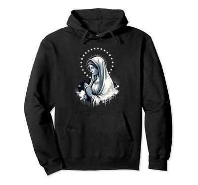 Unsere Liebe Frau von Lourdes Kraftvolles Symbol Mutter Maria Hoodie