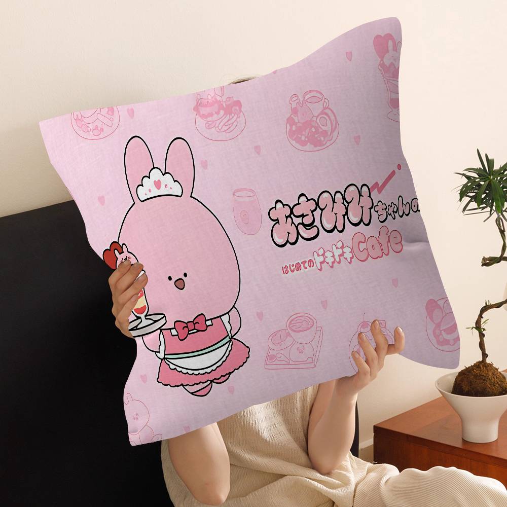A-Asamimichan Cushion Cover Car Throw Pillow Case For Sofa Car Christmas Gift 40x40cm 45x45cm