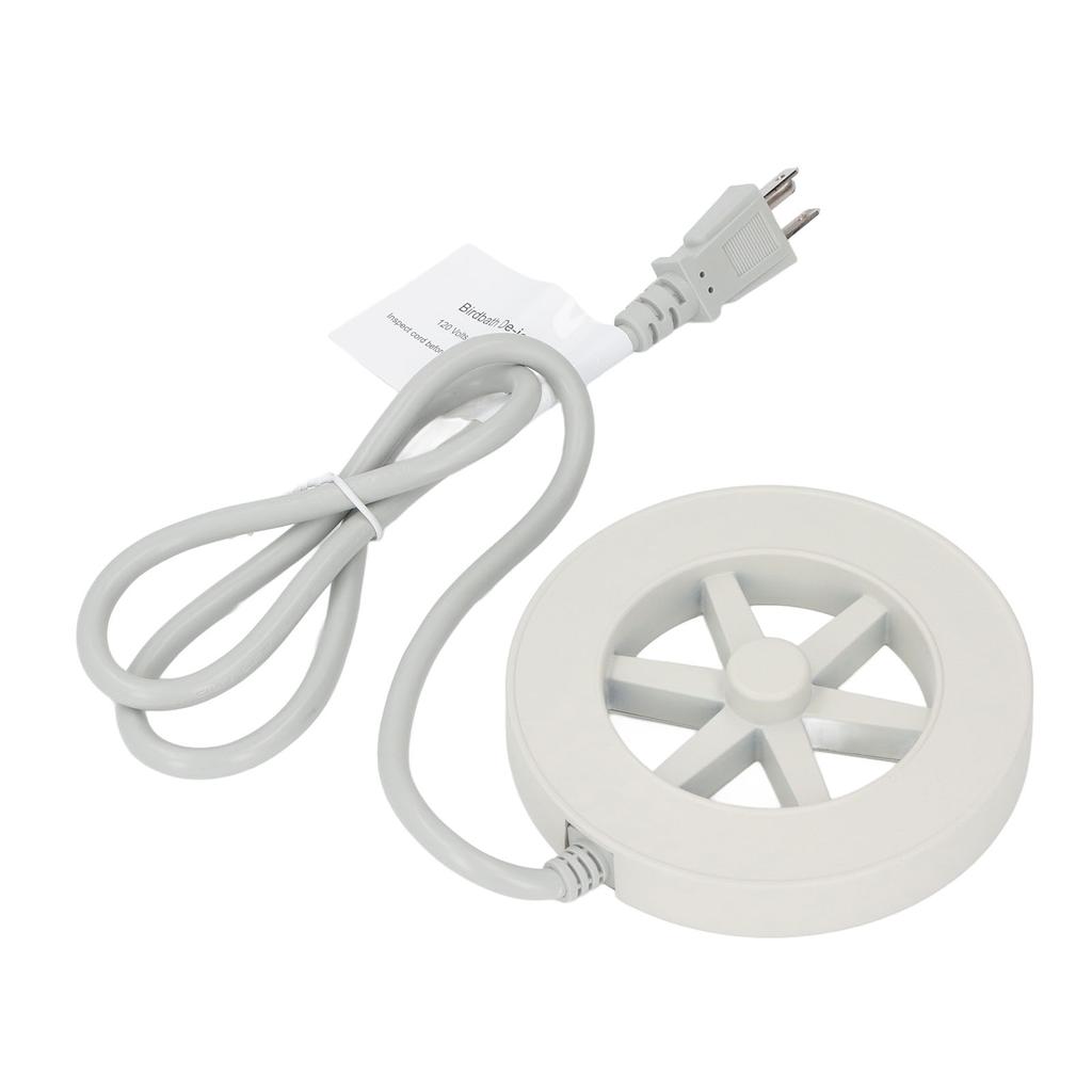 Bird Bath Deicer 70W Thermostatic Control Aluminum Plug and Play Winter Bird Bath Heater for