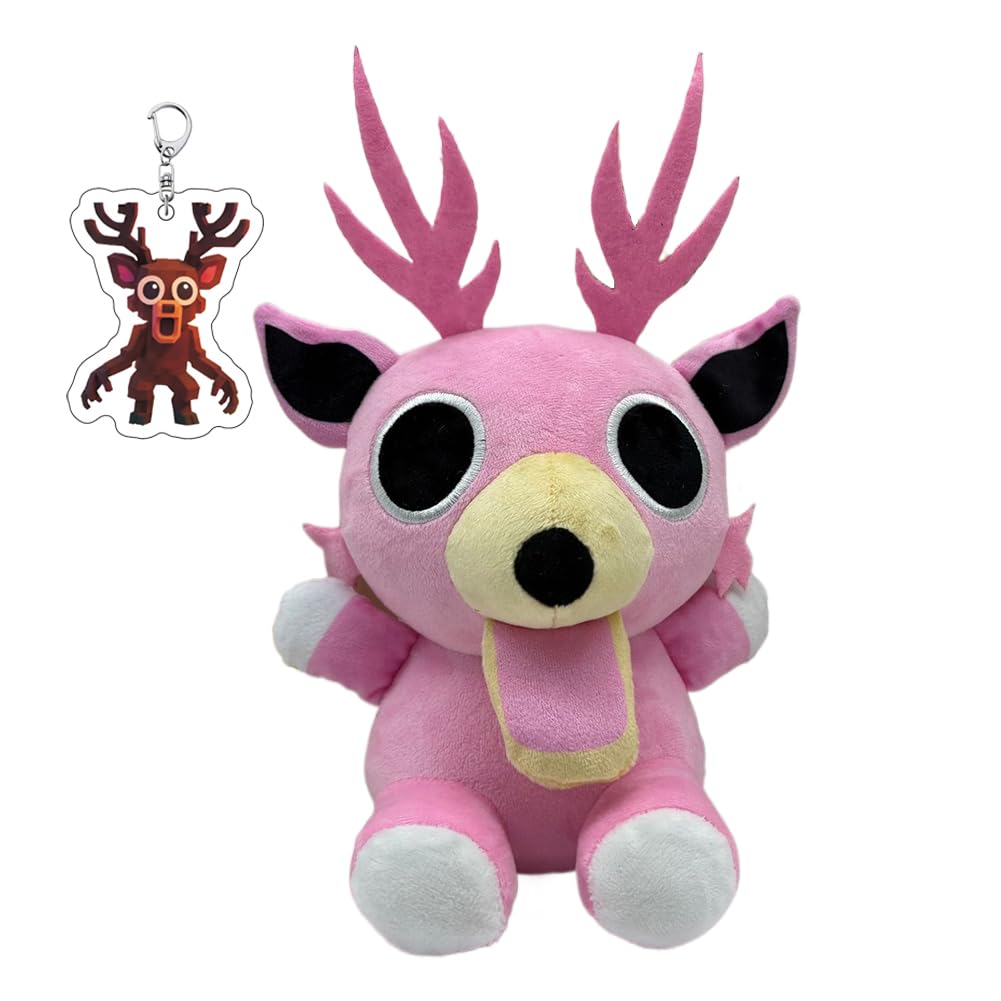 99 Nights in the Forest Plush Toy, Deer Keychain, Fluffy, Survive for 99 Days, Horror Game Merchandise, Sewn-in Doll, Cute, Soft, Portable, Kids'