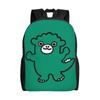 Chibi Monster Raids Again Backpack for Men Women Cool High School Work Daypack Cute Laptop Computer Canvas Bags Outdoor