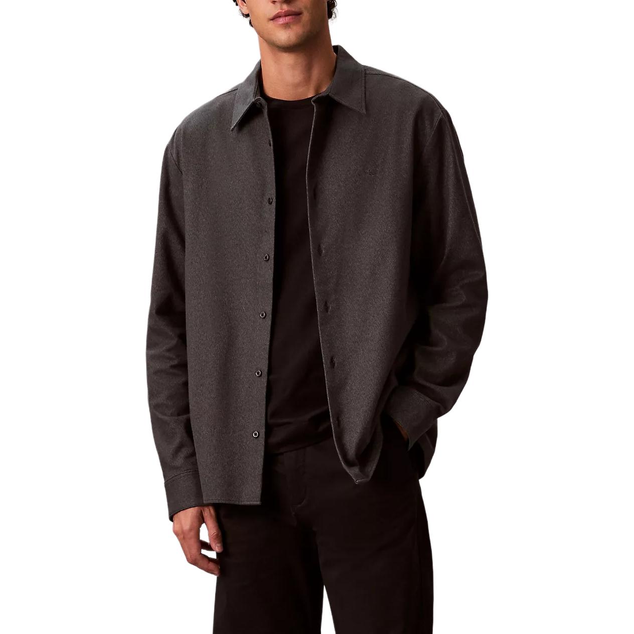 

Calvin Klein Loose Comfortable Versatile Casual Button Long Sleeve Shirt Men shirts 4LD119G-UB1 S