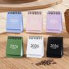 2026 Morandi Color Mini Desk Calendar, Desktop Planning Calendar Memo Message Small Ornament