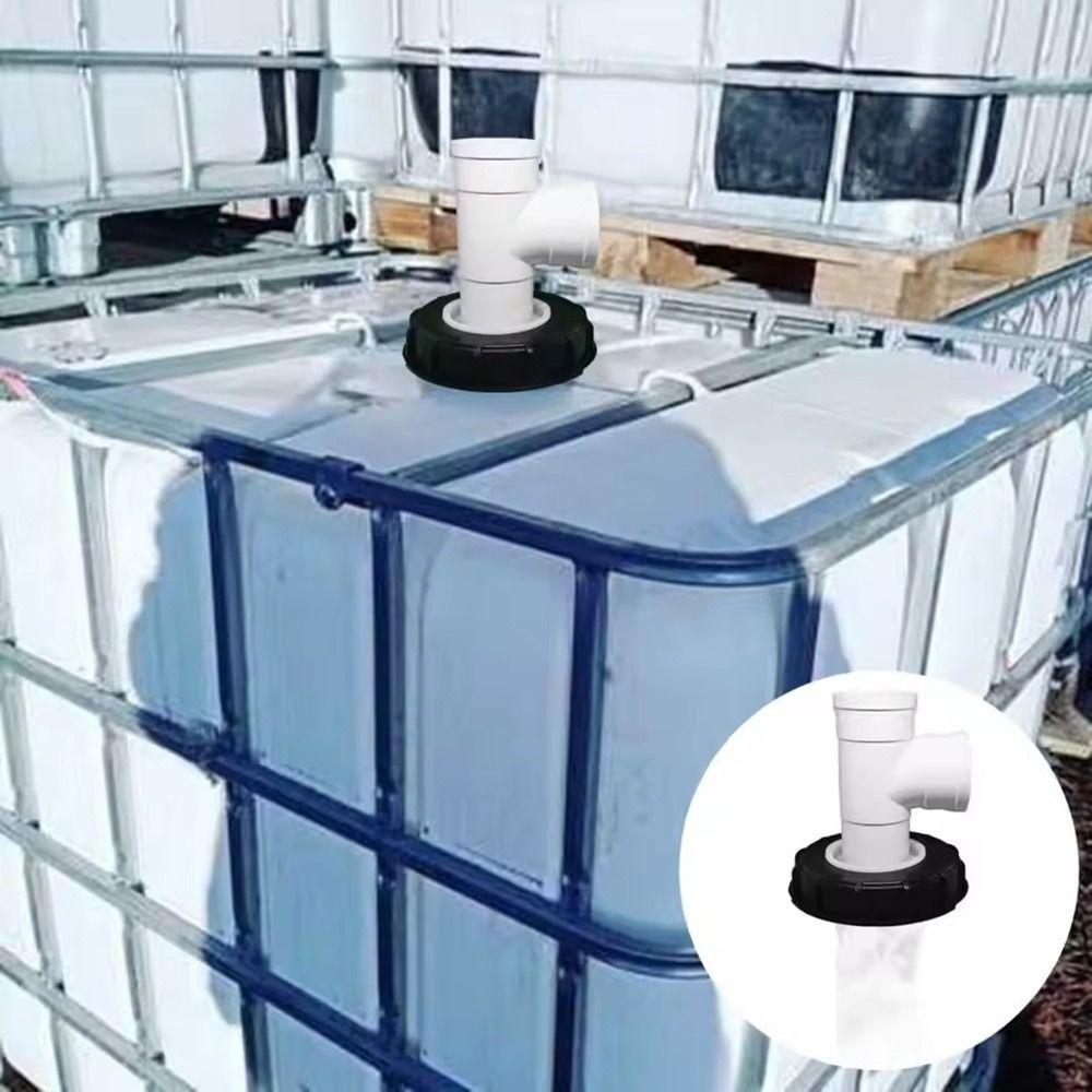 163mm IBC Ton Drum Fittings Plastic Cap with Filter Screw T-shaped/Straight Head/Elbow/Vertical IBC Tank Filter Lid Washable