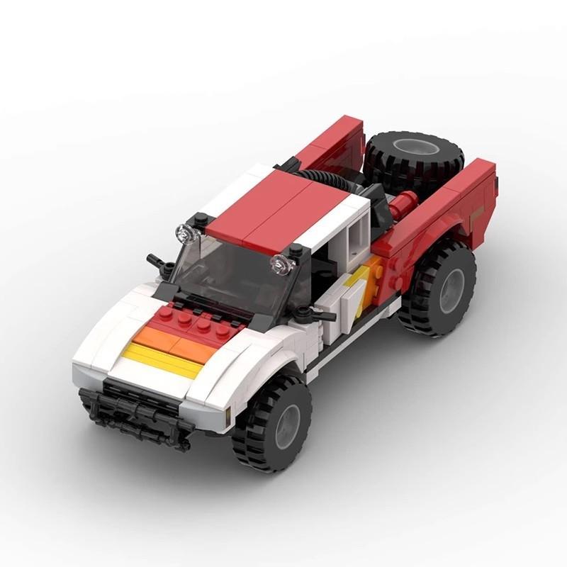 MOC Building Blocks Small Particle Truck Model DIY Assembly Bricks Ornament Gift Toy For Boys