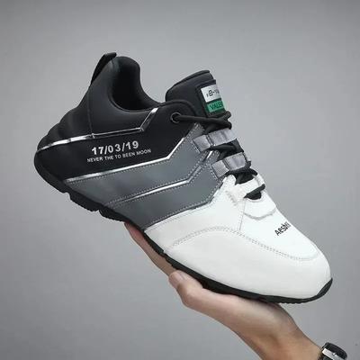 Fashion Men's Running Shoes Spring New Lace Up Leather Men Casual Shoes Outdoor Fashion Soft Soled Men's Sneakers Flat Vulcanize Shoes