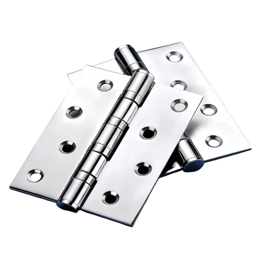 Silberne 304 Edelstahl-Stumpfbänder 3/4/5 Zoll Modernes Design Rostfrei Umweltfreundlich für Küche Esszimmer Wohnzimmer Holztüren