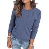 Damen Pullover mit Rundhalsausschnitt und Strukturstrick - Eleganter Lässiger Pullover - Herbst 2025