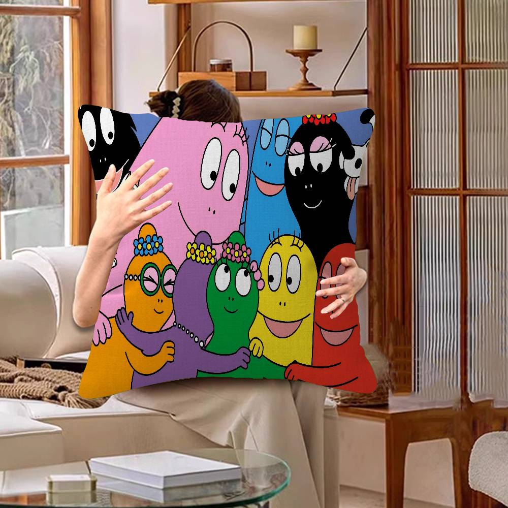 Barbapapa Cartoon Kissen Geschenke Heim Büro Einrichtung Schlafzimmer Sofa Auto Kissenbezug Hülle 45x45cm