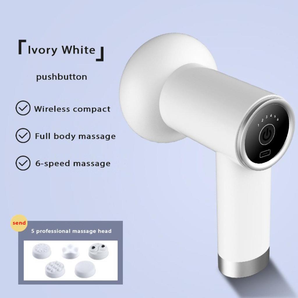 Body Massager, Home Massage Stick With 5 Massage Heads, Convenient Fat Pusher, Wireless Charging, Handheld Whole Body Kneading