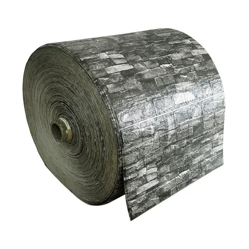 Self-Adhesive Panels 3D Soft Crash Foam Wallpaper Imitation Brick Wall Stickers Home Living Room Kid Bedroom Decor