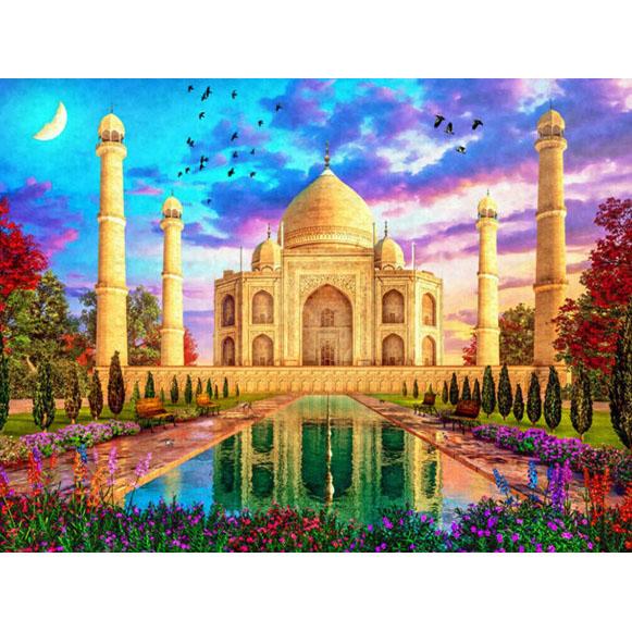 5D Diamond Painting Embroidery City Castle Rhinestone Picture DIY Diamond Painting Street Landscape Mosaic Kit Handmade Gift