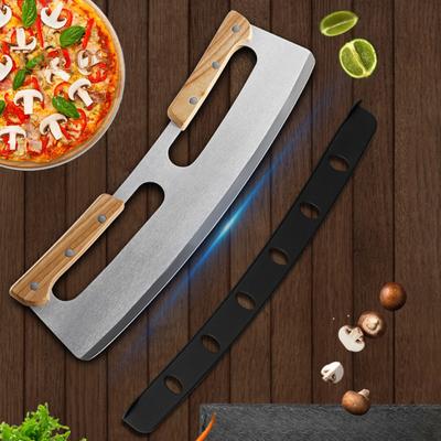 Pizza Divider Double Handle Multi-use Stainless Steel Convenient Comfortable Gripping Pizza Cutter for Home