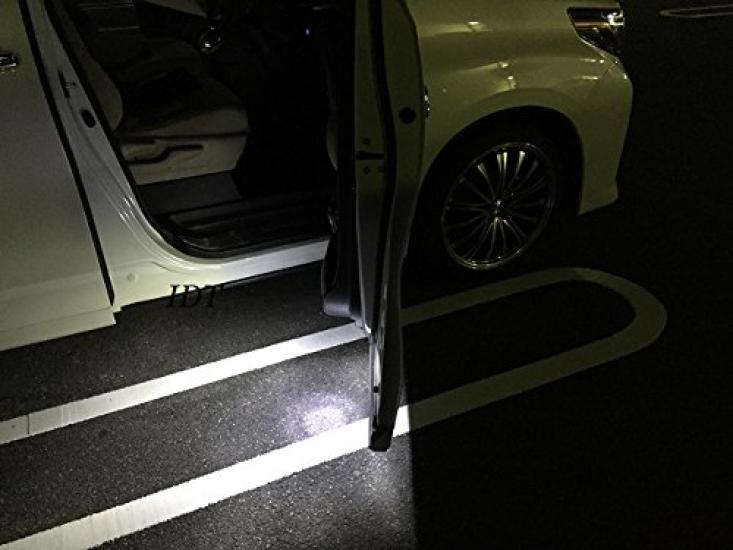 Mini Toyota New 30 Series Front LED Courtesy Interior Customization Door Room Welcome Courtesy Set of 2 and [Includes Cloth] Alphard/Vellfire Lights,