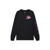 Sportbekleidung Grafikdruck Langarm T-Shirt Herren Tops Schwarz DM7916-010