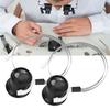 2Pcs Black Watch Repair Loupe 3.6*3.2cm Watch Repairing Tool for 3X For Hobby Crafts