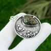 Anniversary Gift For Her Natural Chrysocolla Gemstone Pendant 925 Silver