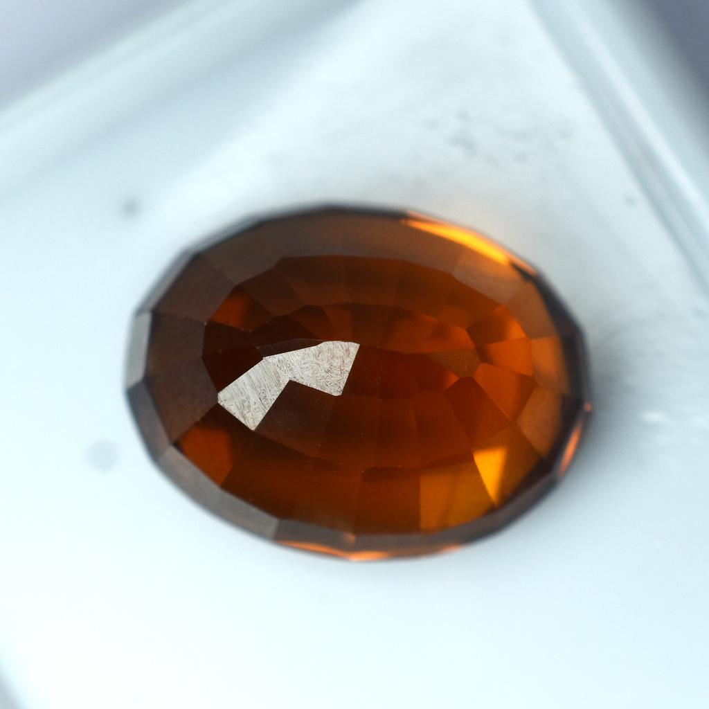 NATURAL Orange Sapphire Oval Cut 10.5 Ct Ring Size Loose Gemstone CERTIFIED an-435-k