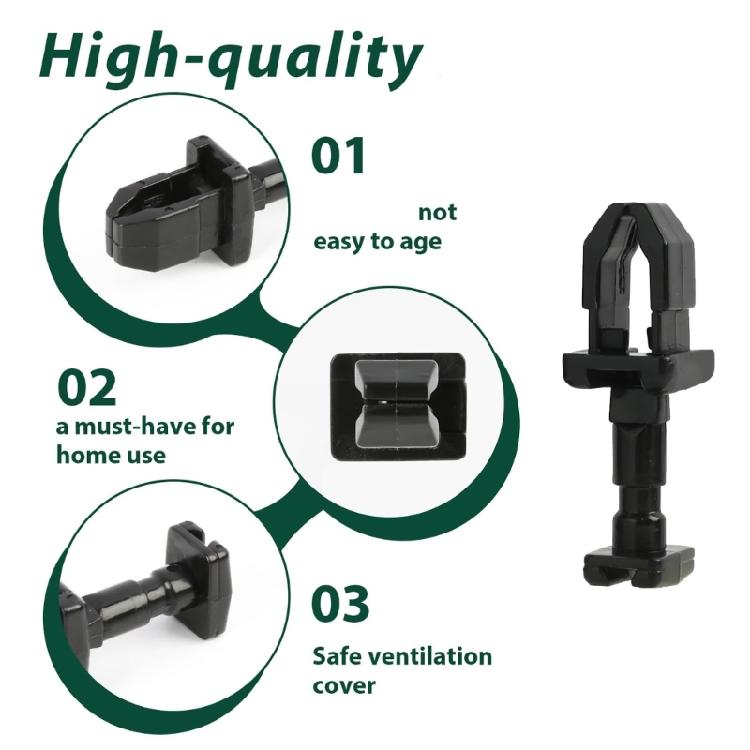 Pack of 12 Universal RVs Vent Cover Locking Clips High Strength Plastic Fastener Clips Latches for Bumpy Road Conditions
