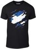 Torn Scotland Flag T-Shirt Mens Womens Tees Top - Funny T Shirt Mens Womens Tees Top Country Scottish Fashion Cool Sport