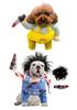 Halloweenské kostýmy pro psy, Cosplay kostým pro mazlíčky se 2 popruhy, Prodyšný univerzální kostým na párty pro všechna roční období pro malé, střední a velké psy