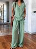 New Arrivals Pure Color Summer Fashion Women's Outfit Set