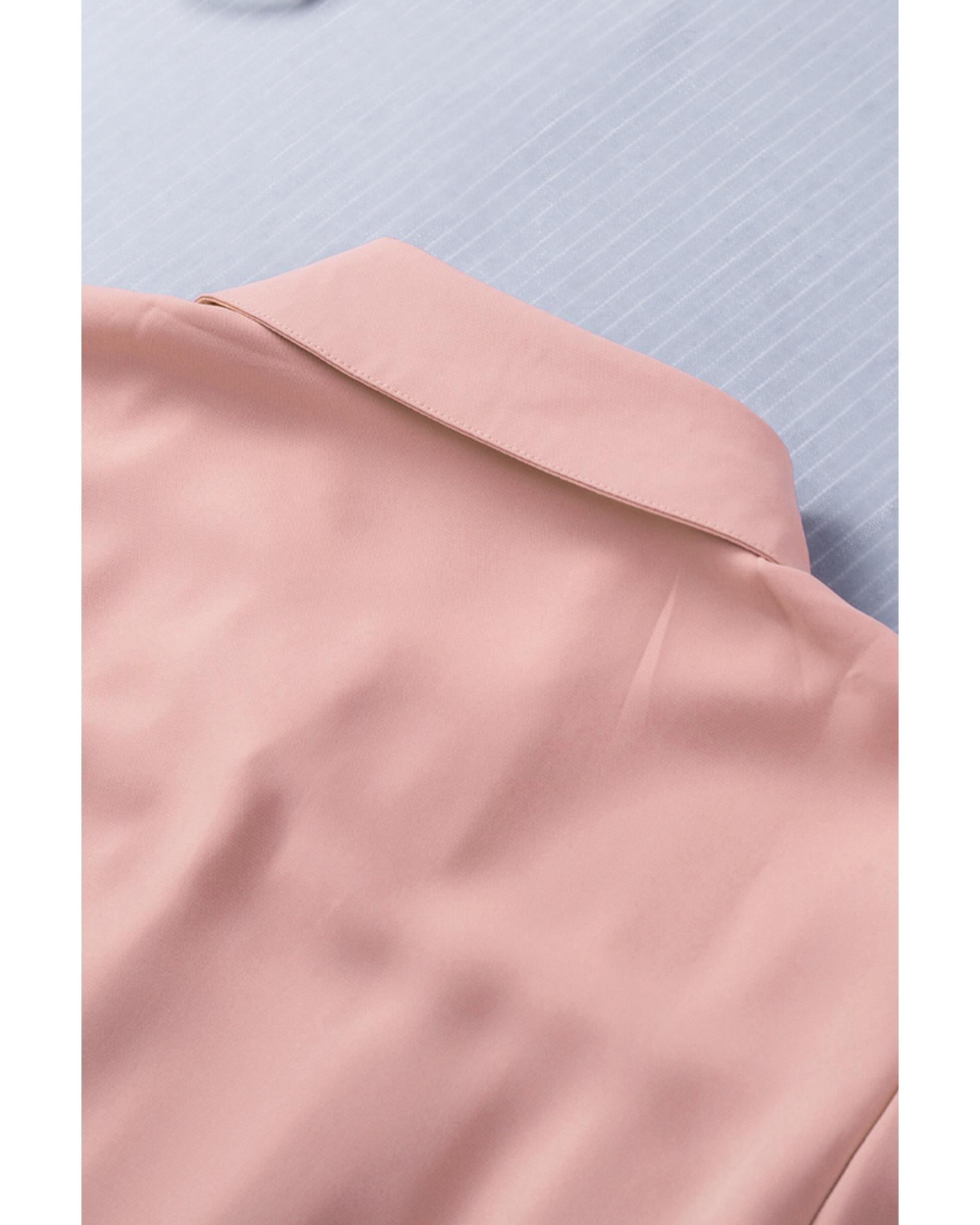 

Azura Exchange Loose Long Sleeve Shirt L розовый