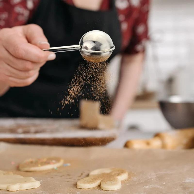 Adjustable Handle Tea Infuser - Stainless Steel Reusable Filter for Tea Sugar Baking Spices