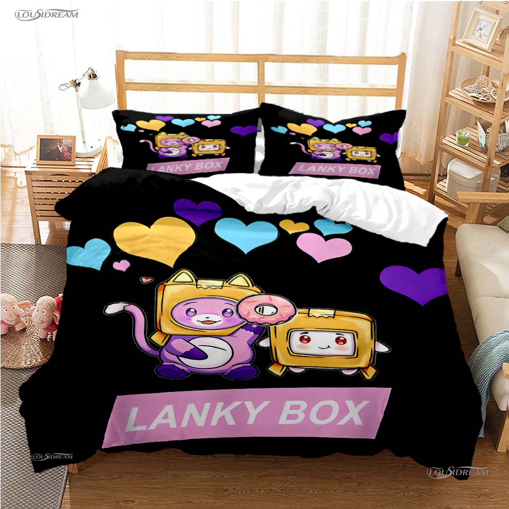 Box Cartoon Casal All Season Duvet Cover Comforter Bedding Sets Soft Quilt Cover And Pillowcases Boys Single/Double/Queen/King