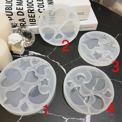 Five-Pointed Star Moon Silicone Mold Keychain Pendant for Handmade Decoration