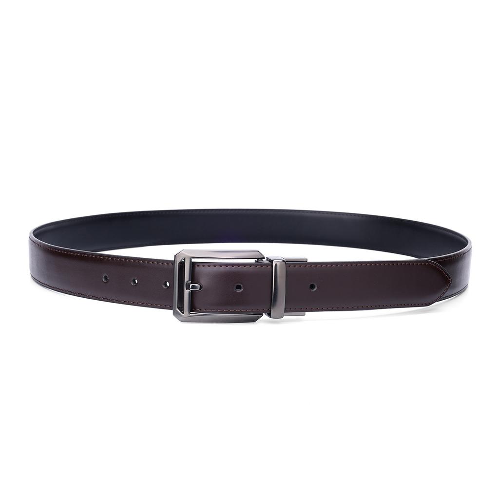 Double-Sided Use Men'S Belt Leather Pin Buckle Cowhide Belt High-End Versatile Belt Men