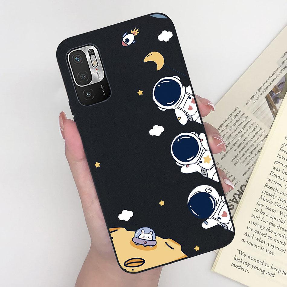 For Xiaomi Redmi Note 10 10T 11 SE 5G Case Pilot Cartoon Pattern Soft Silicone Back Cover For Xiaomi Poco M3 Pro 5G New Bumper