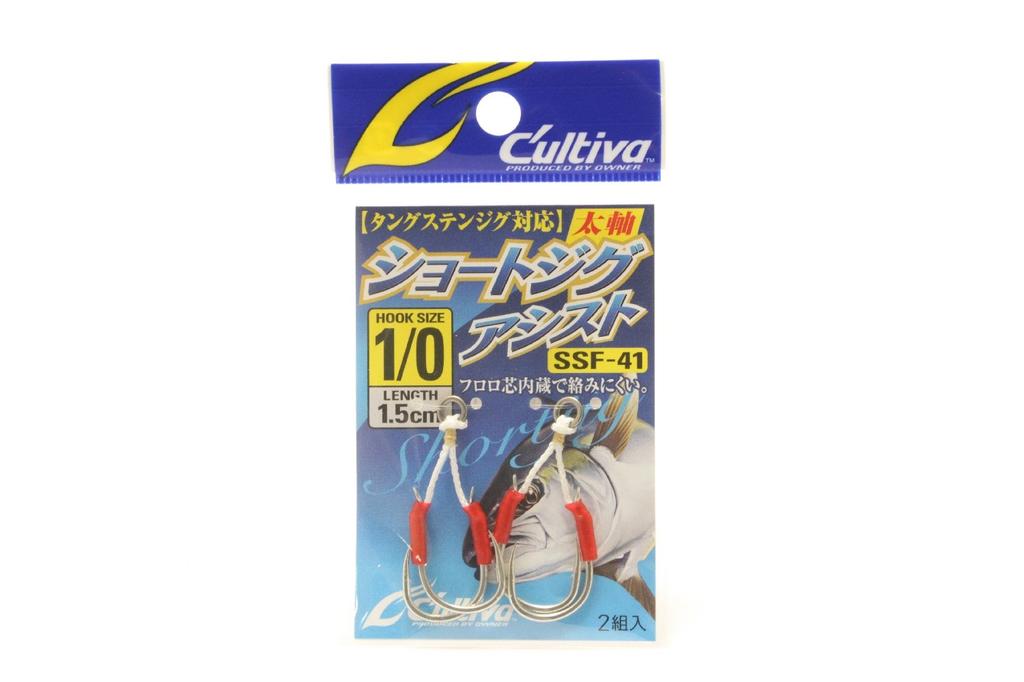 OWNER Assist Hook SSF41 Short Jig Assist 1/0 No. 11772