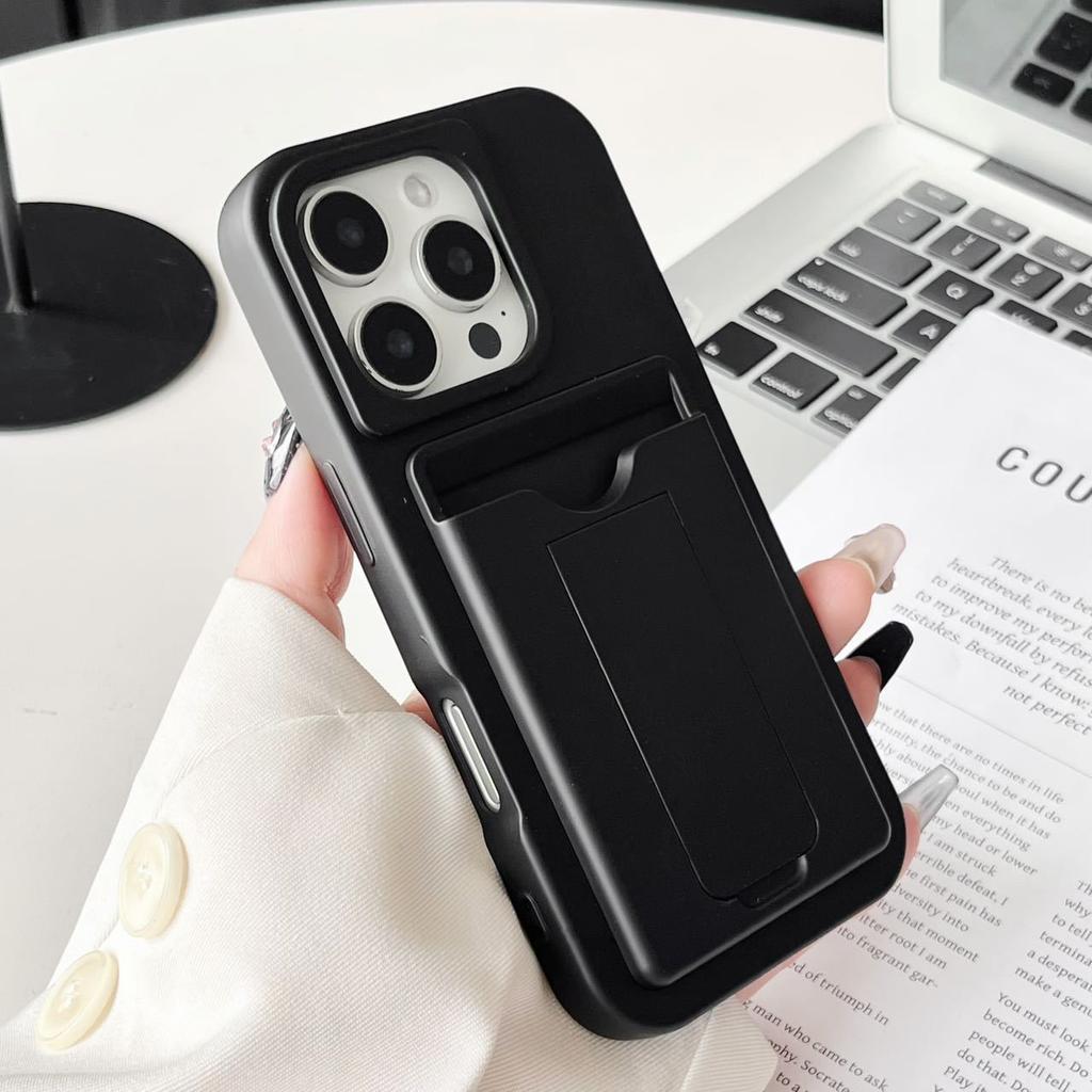 The Card Case Holder Is Suitable for Apple 16pm Card-inserting Phone Cases with An IP14/15 Skin-feel Full Cover and Anti-drop Protective Case
