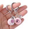 Eyeball Charms Halloween Eyes Keychain Resin Material Eye Keychain Gothic Eye Keychain  Cool Decor