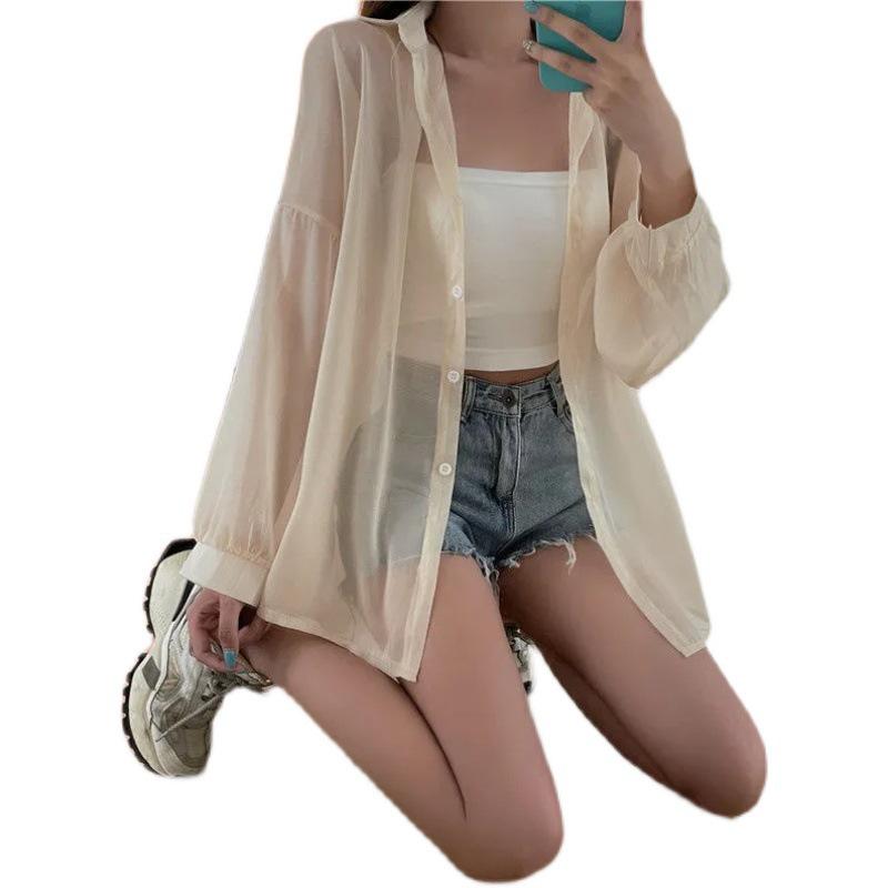 Women's Summer Chiffon Sun Protection Shirt - Lightweight and Stylish