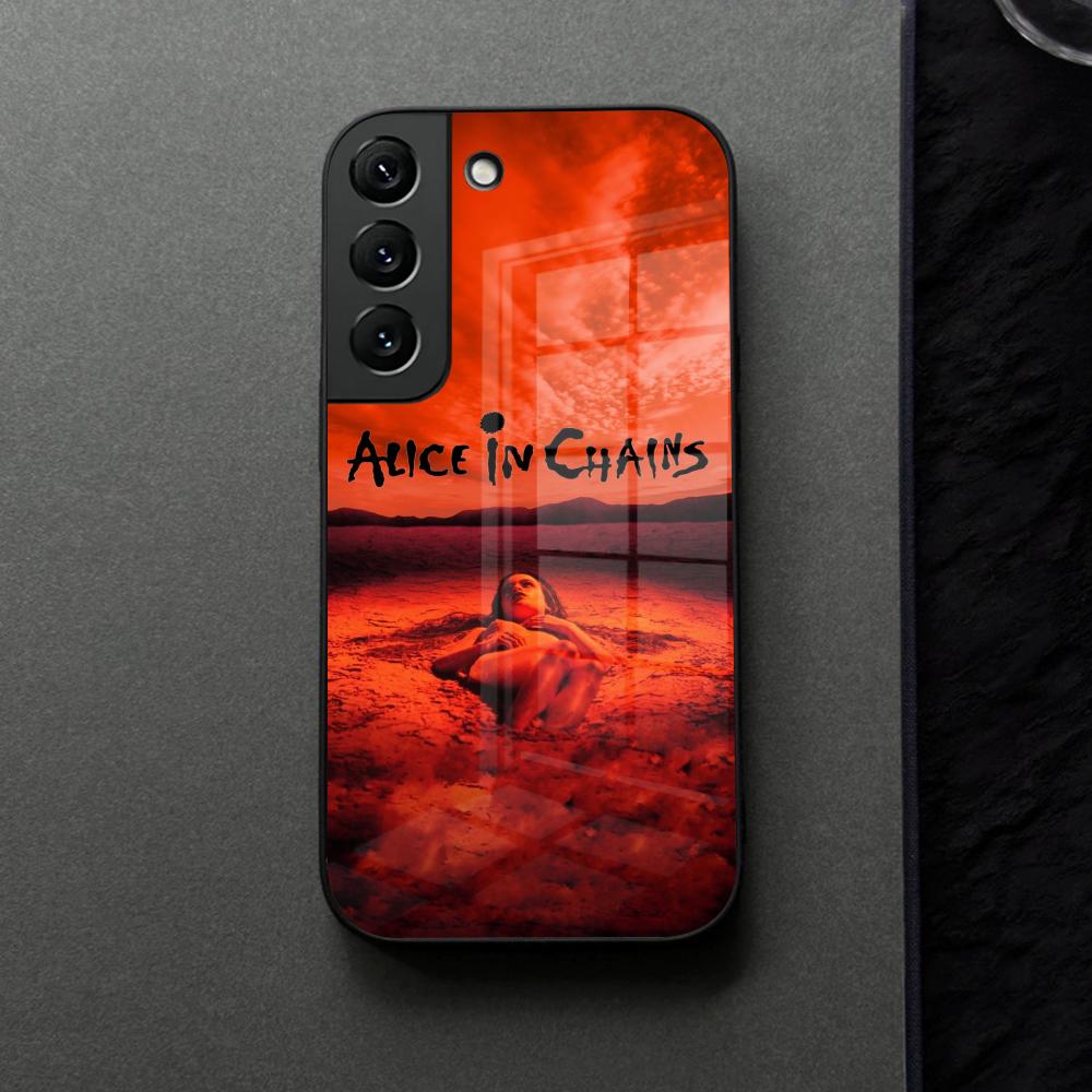 Band Alice In Chains Musik Handyhülle Glas Für Samsung Galaxy S21 S26 S25 S22 S20 S24 S23 Ultra Fe Plus A16 A34 A54 A24 A53 Coq