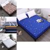 Cozy And Stylish Floral Stripes Mattress Protector Dustproof Fitted Sheet