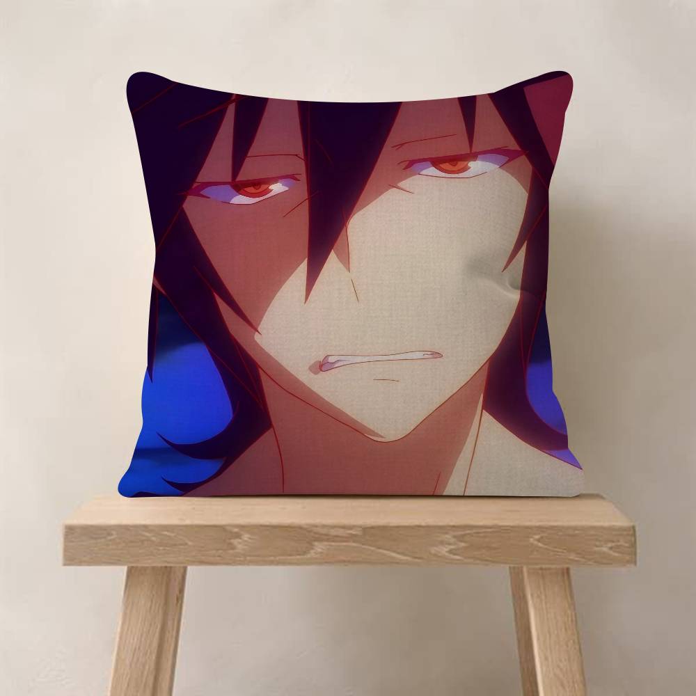 Anime NO GAME NO LIFE Pillow Cover Sofa Cushion Cover Home Room Decoration Children Gift