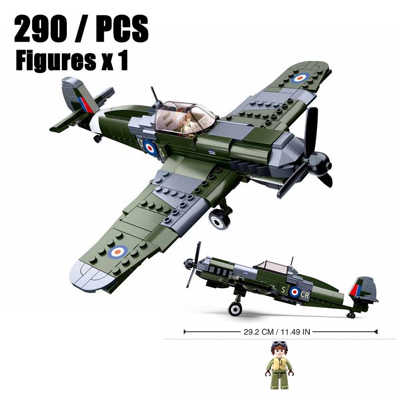 2024 Sluban WW2 Military Russia Air Weapon Mi-24 Attack Helicopters Hind Model Building Blocks Classics Fighter Bricks Plane Toy
