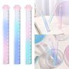 Plastic Straight Ruler Measuring Range 0-15cm for DIY Scrapbooking Drafting
