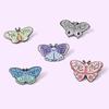 Unique Colorful Butterfly Shape Metal Badge Brooch Gender Pronoun Pin For Accessories