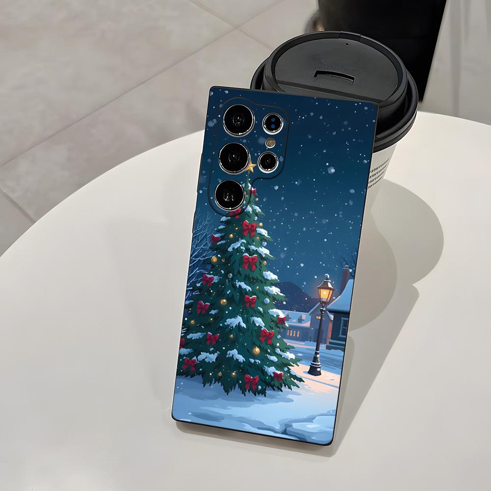 Merry Christmas Tree Phone Case For Samsung S26 S25 Plus S20 S20 Plus S22 Ultra S23 FE S21 Plus S21 Ultra Soft Cover