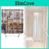 Peva Waterproof Bathroom Curtain Animal Pattern Long Giraffe Zebra For Toilet Decor