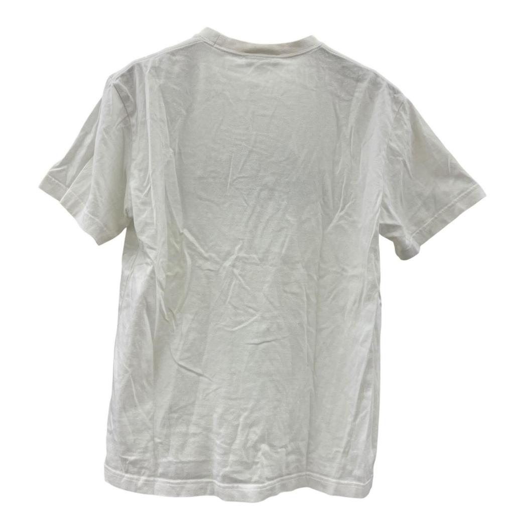 Used 186000 Current Item LACOSTE Big Croco Logo Embroidery White M Size Equivalent Men's