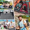Double Sleeping Pad for 2 Person, Thick Inflatable Camping Mat with Built-in Foot Pump & Pillow, Compact Air Mattress for Hiking, Backpacking, Tent